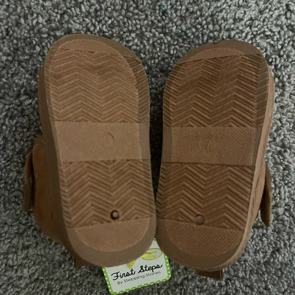 First steps baby slip on strap moccasins size 7 - Picture 5 of 5
